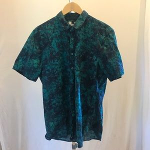 Blue Topman Button-Down Shirt